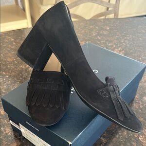 Cole Haan Black Suede Loafers Flats